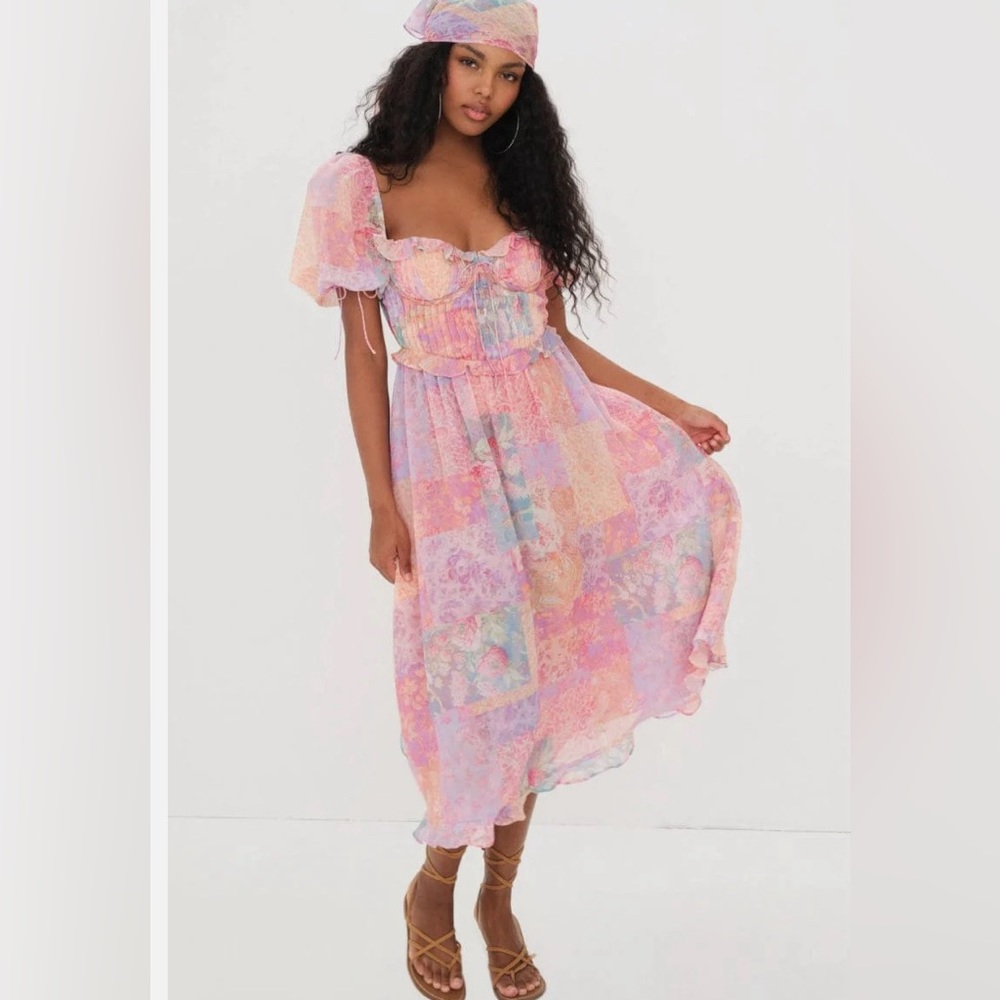 NWT For Love and Lemons Odessa Dress Size S